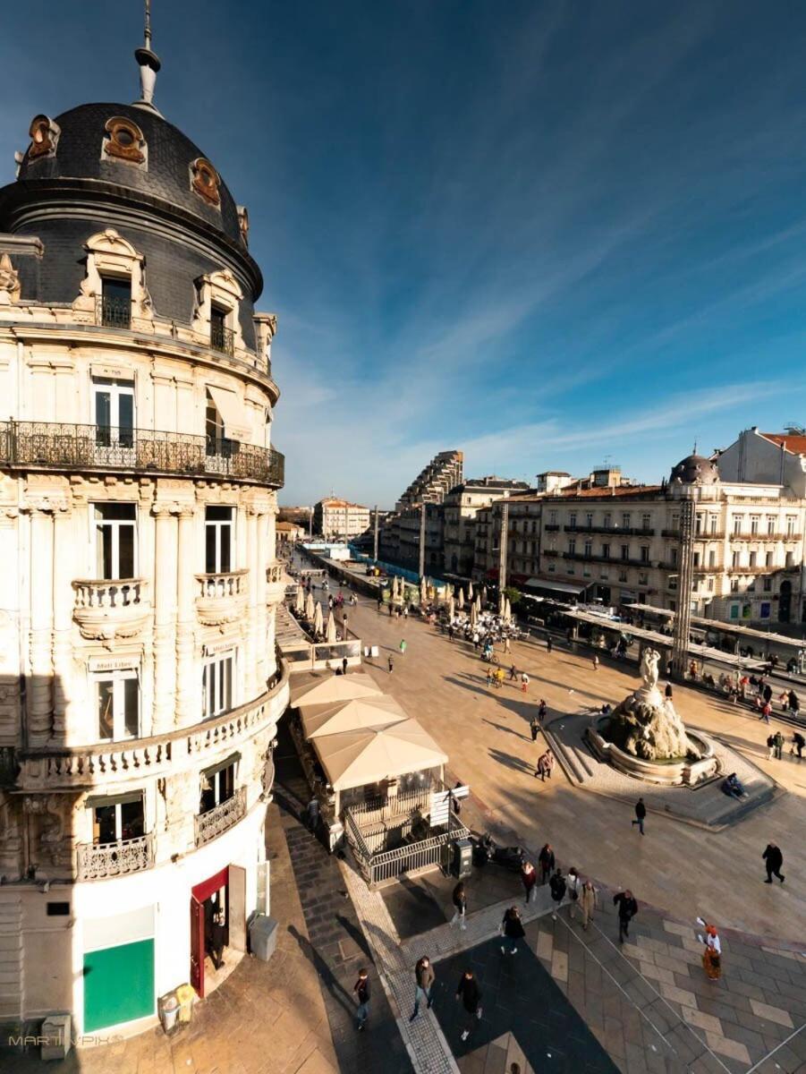 L'Atelier - Climatisation Et Vue Place De La Comedie Montpellier Luaran gambar
